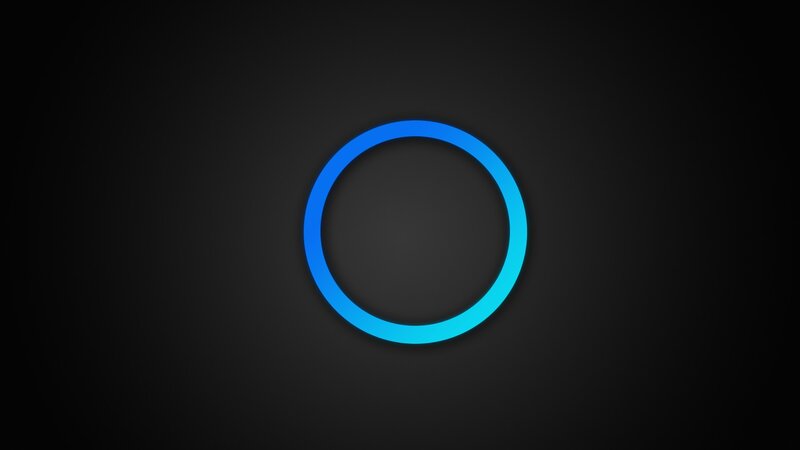 Blue Glowing Ring — Calm