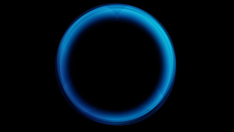 blue glowing ring
