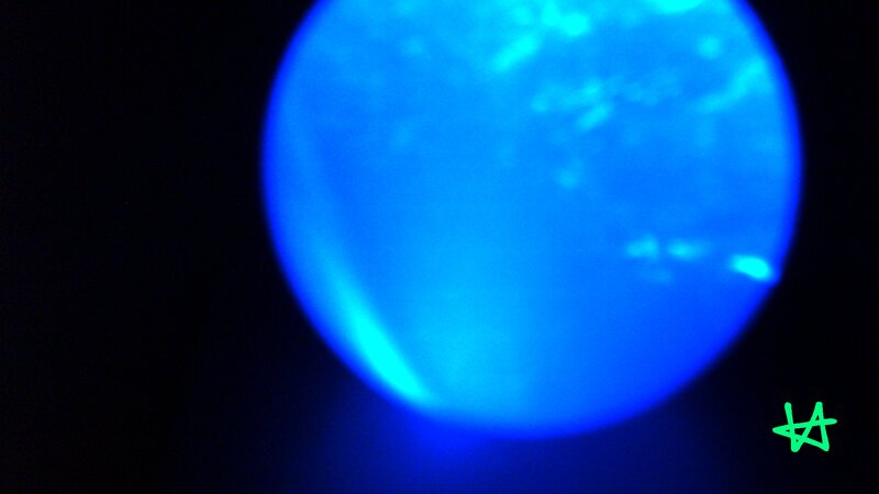 Blue Glowing Sphere — Mysterious, Photograph