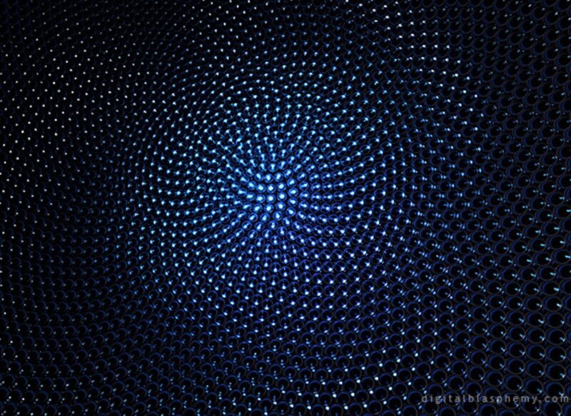 Blue Glowing Spheres — Hypnotic