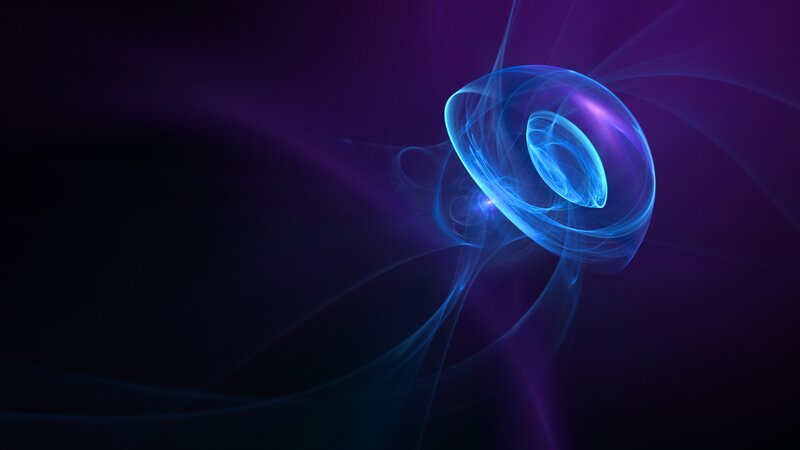 Blue Glowing Spiral
