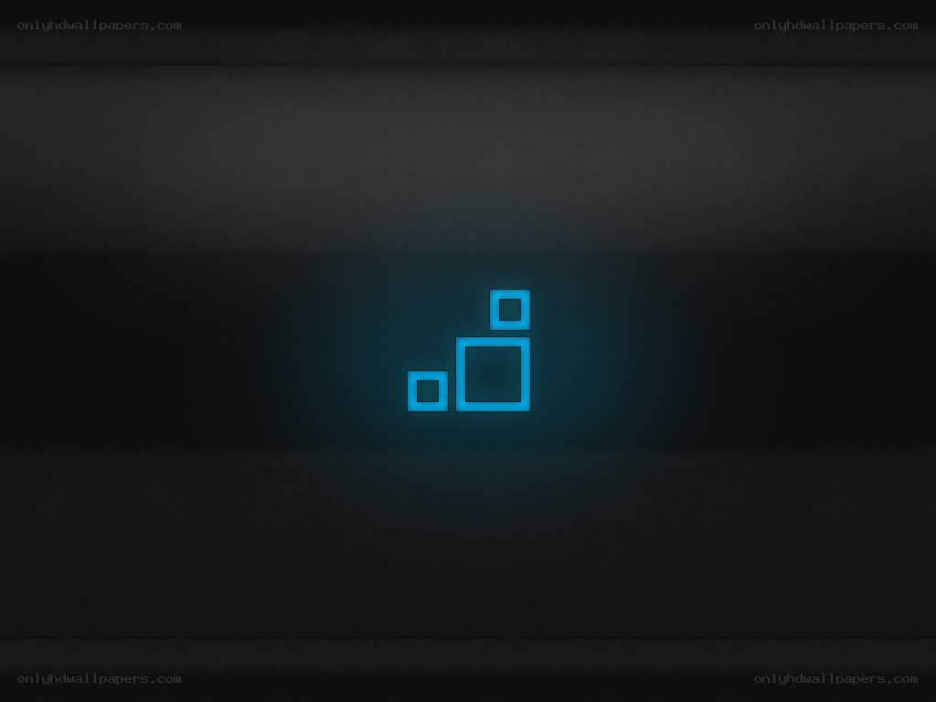 blue glowing squares on dark background