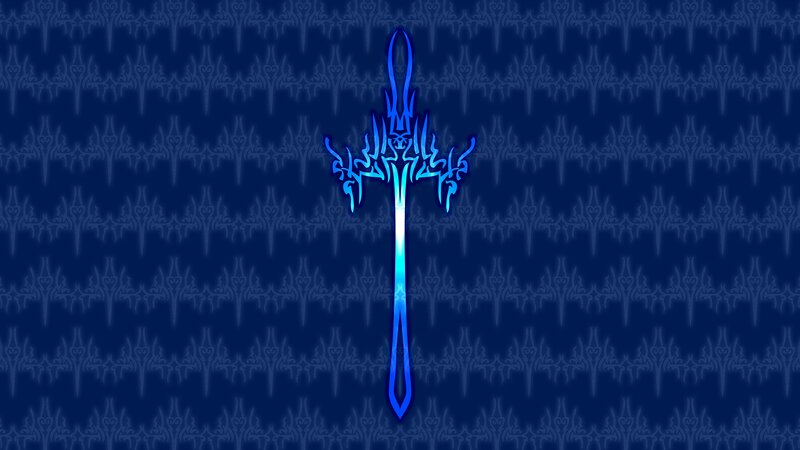 Blue Glowing Sword