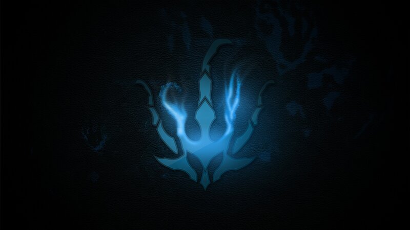 Blue Glowing Symbol — Mysterious