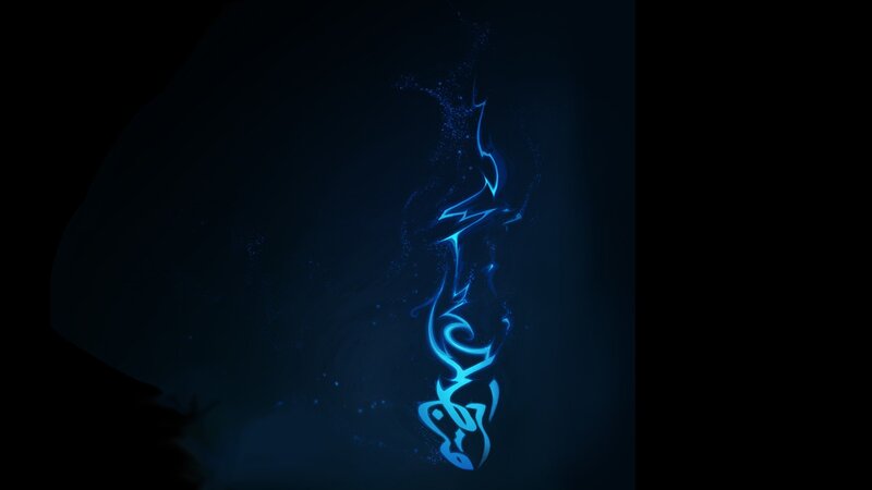 Blue Glowing Symbol — Mystical