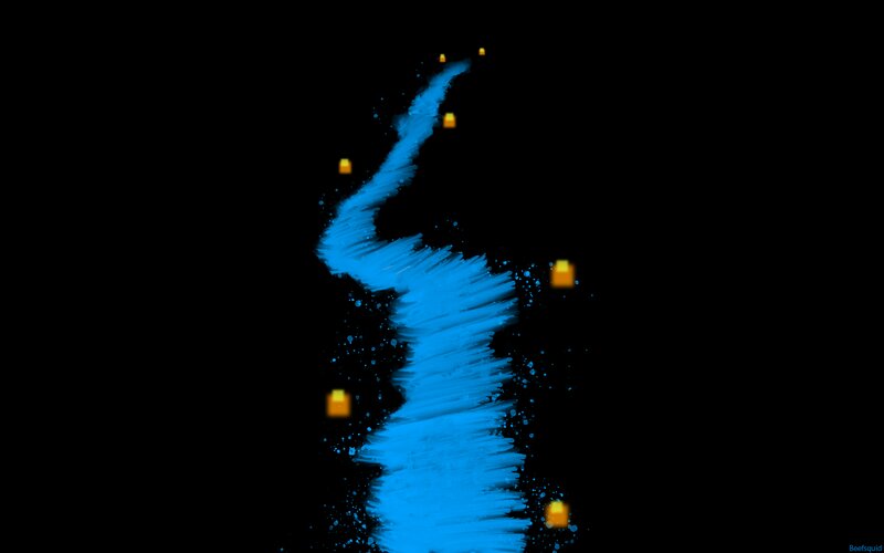 Blue Glowing Trail