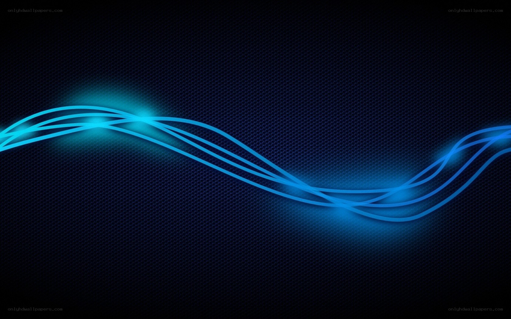 blue glowing wave lines