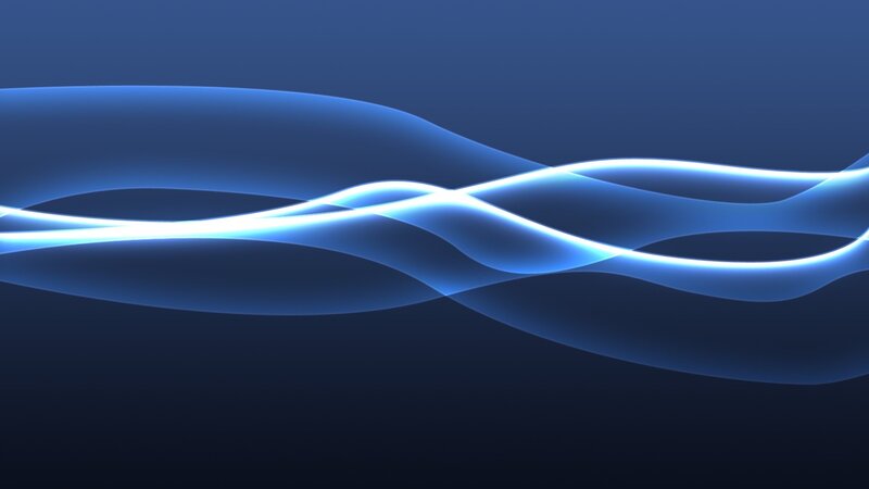 Blue Glowing Waves