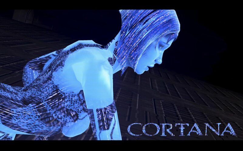 Blue Glowing Woman