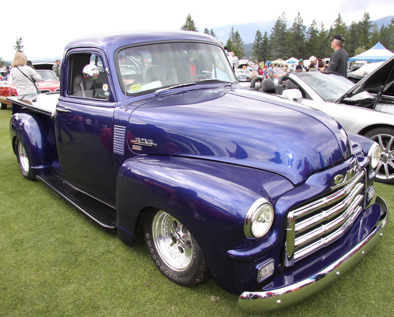 Blue Gmc Pickup Truck