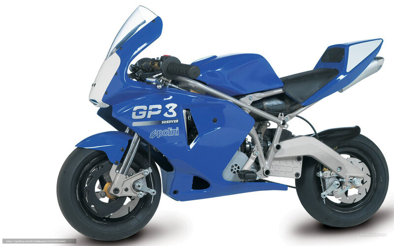 Blue GP3 Mini Motorcycle