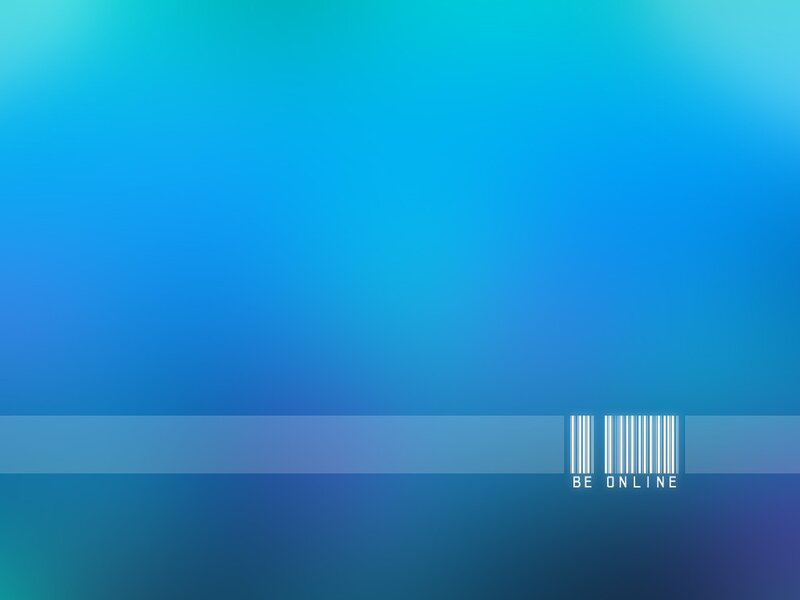 Blue Gradient Background — Calm, Abstract, Barcode