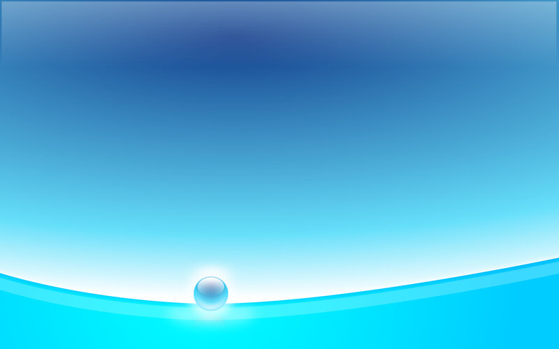 blue gradient background with water droplet