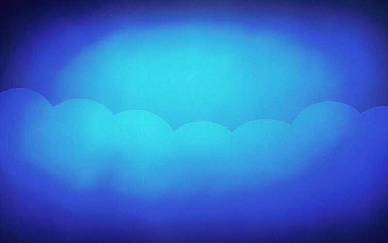 blue gradient with cloud shapes