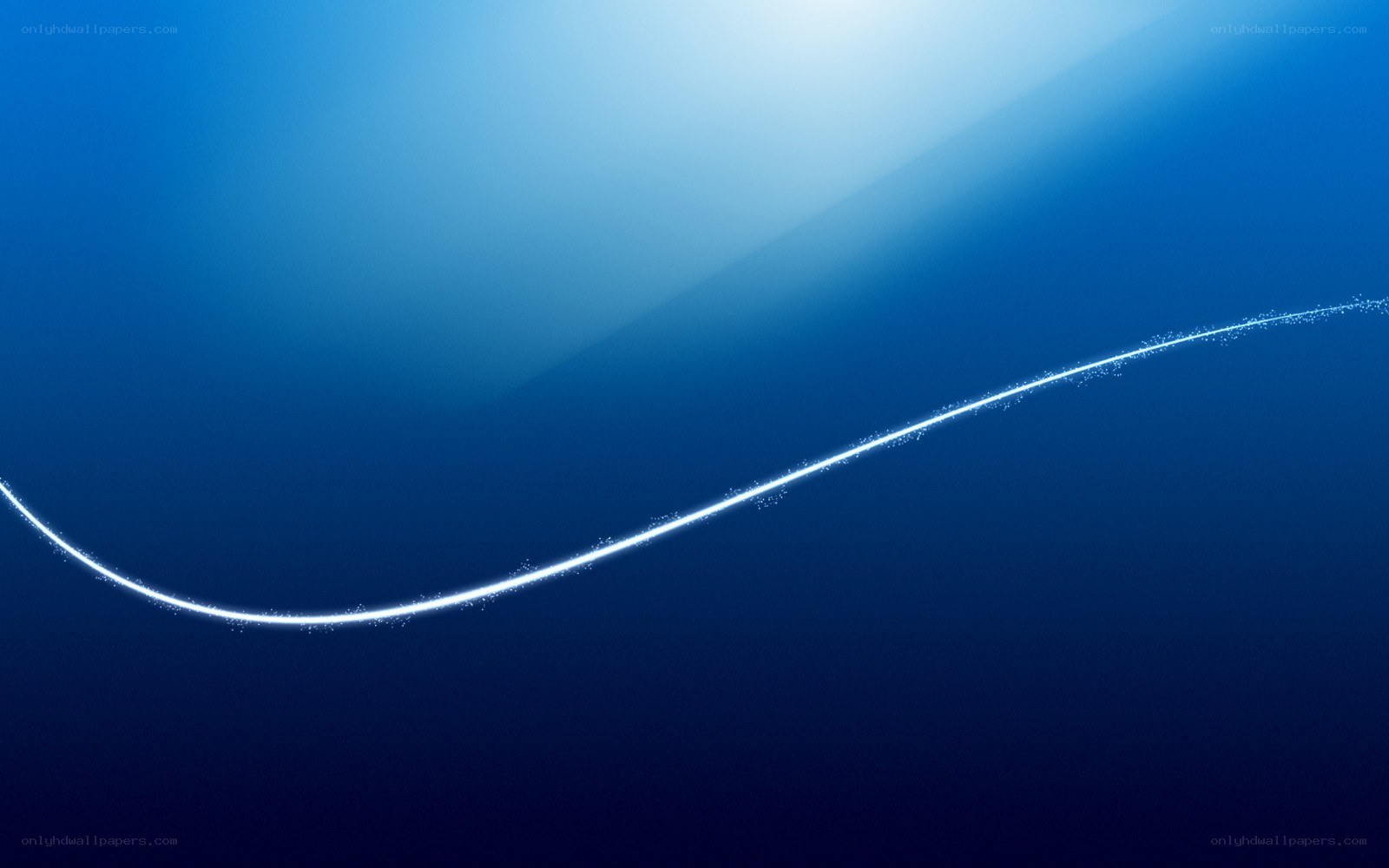 Blue gradient with glowing line