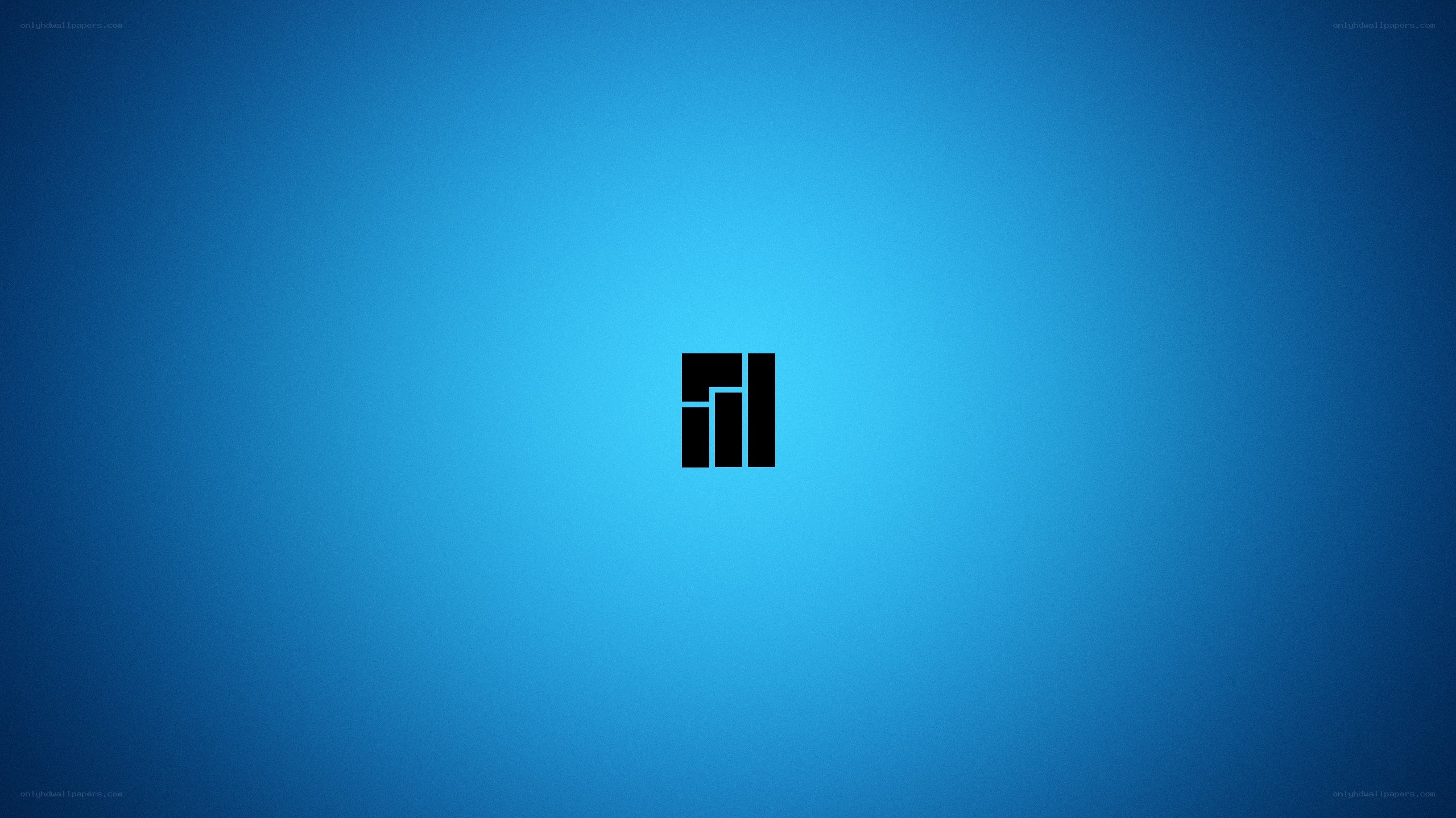 blue gradient with logo