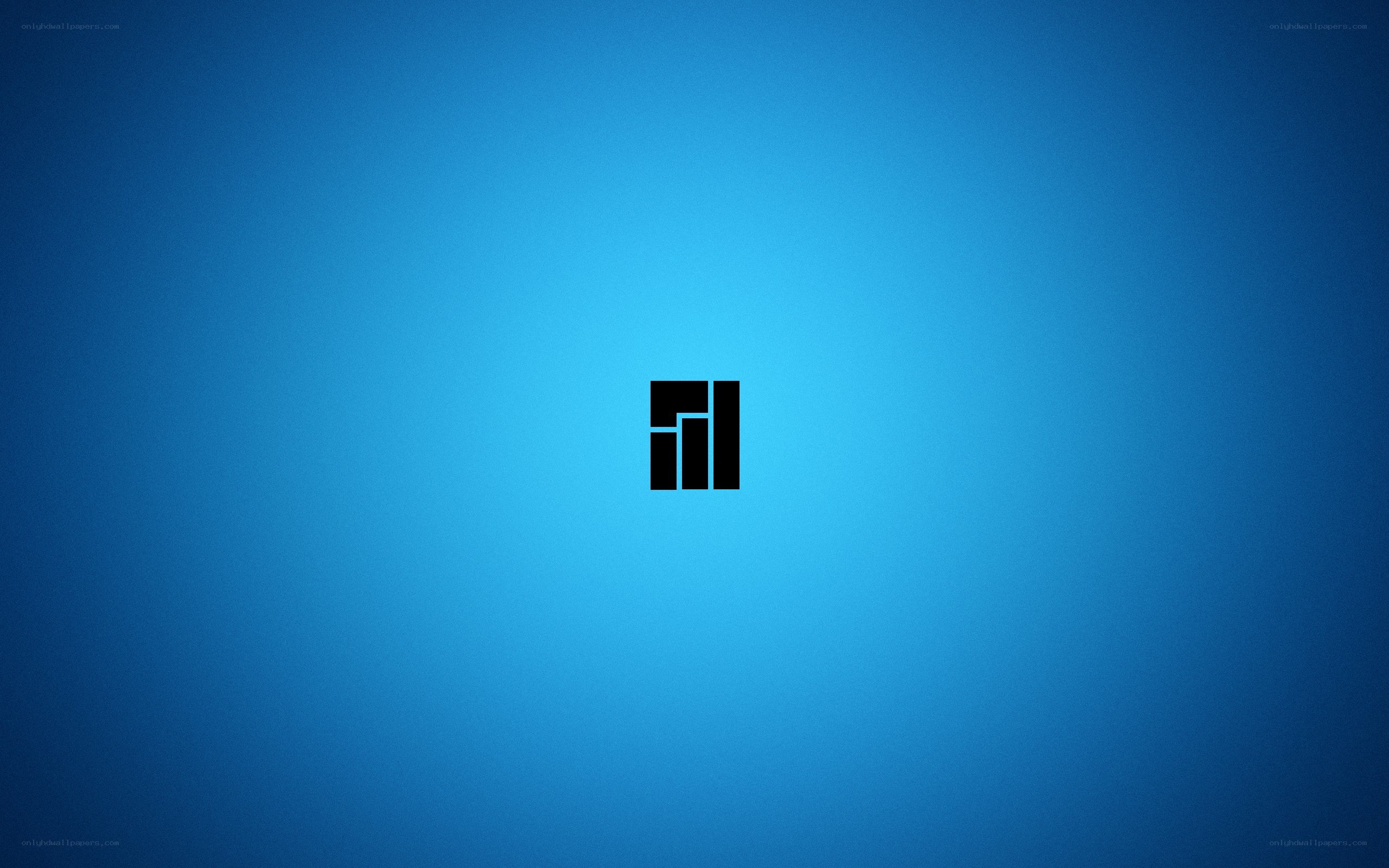 blue gradient with logo
