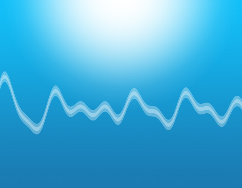 blue gradient with wave pattern