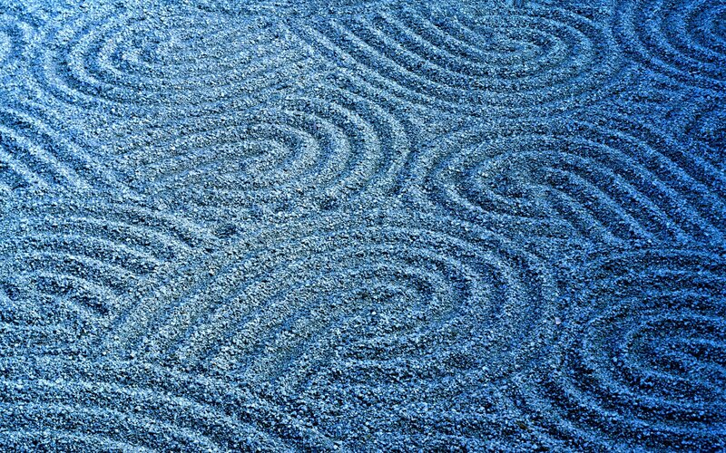Blue Gravel Patterns