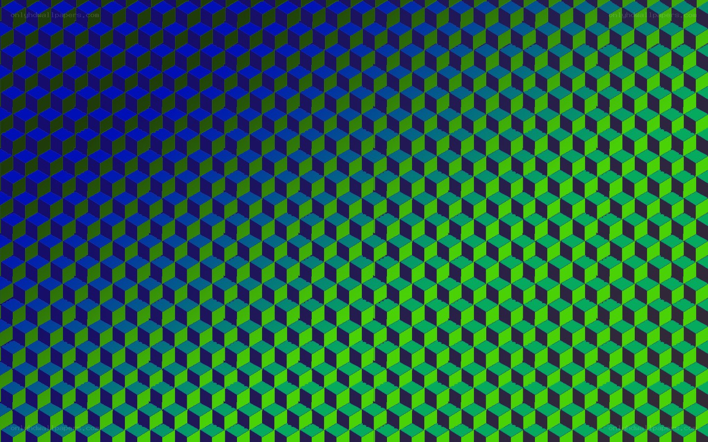 blue-green cube pattern