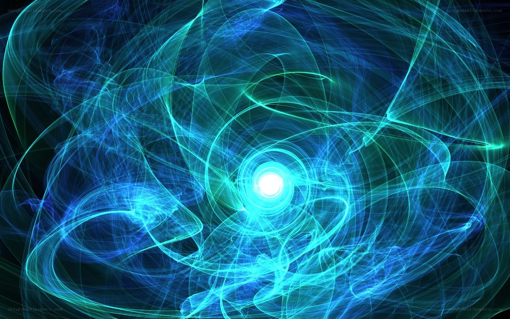 blue-green energy vortex