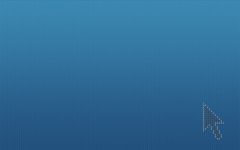 blue grid background with cursor