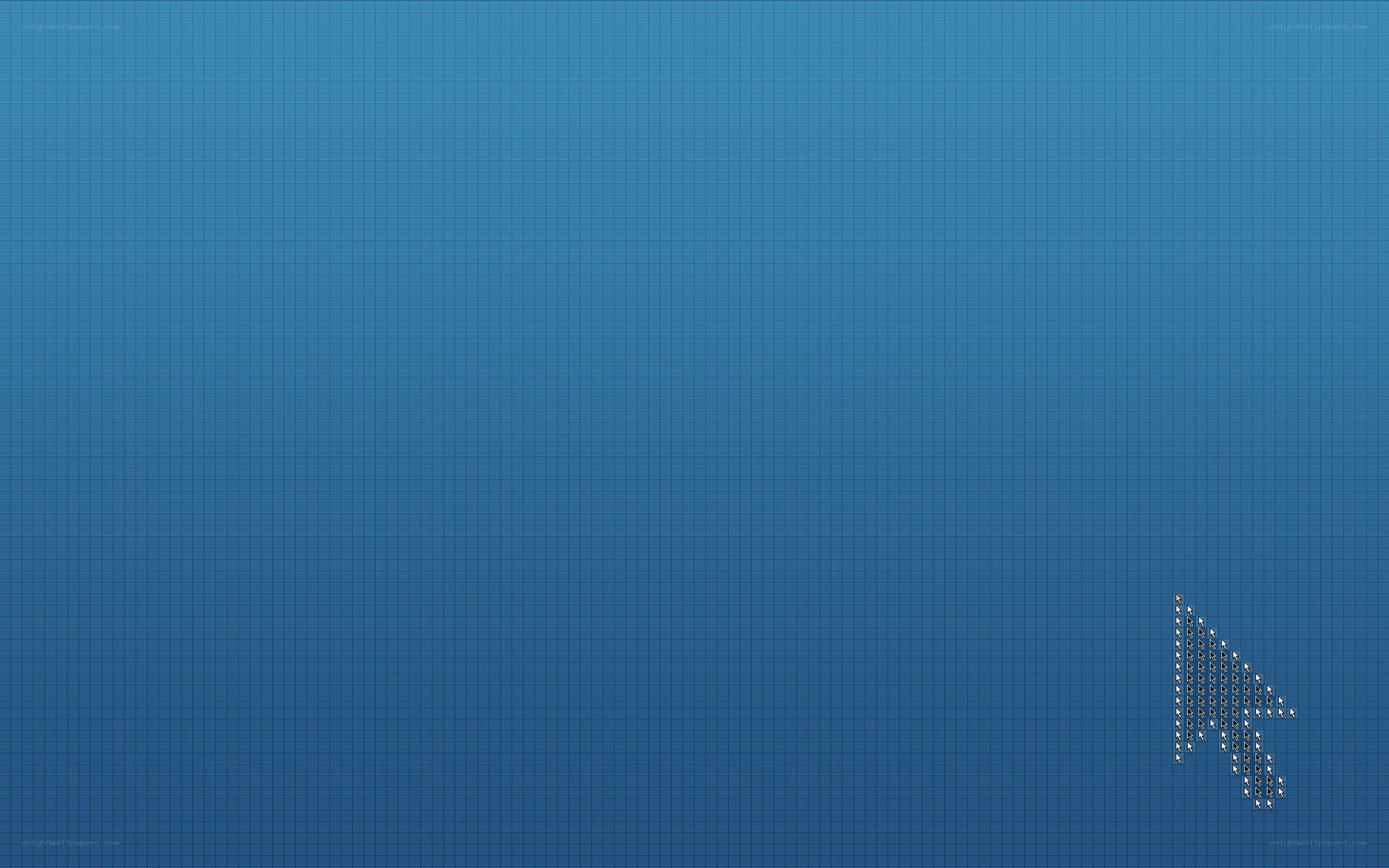 blue grid background with cursor