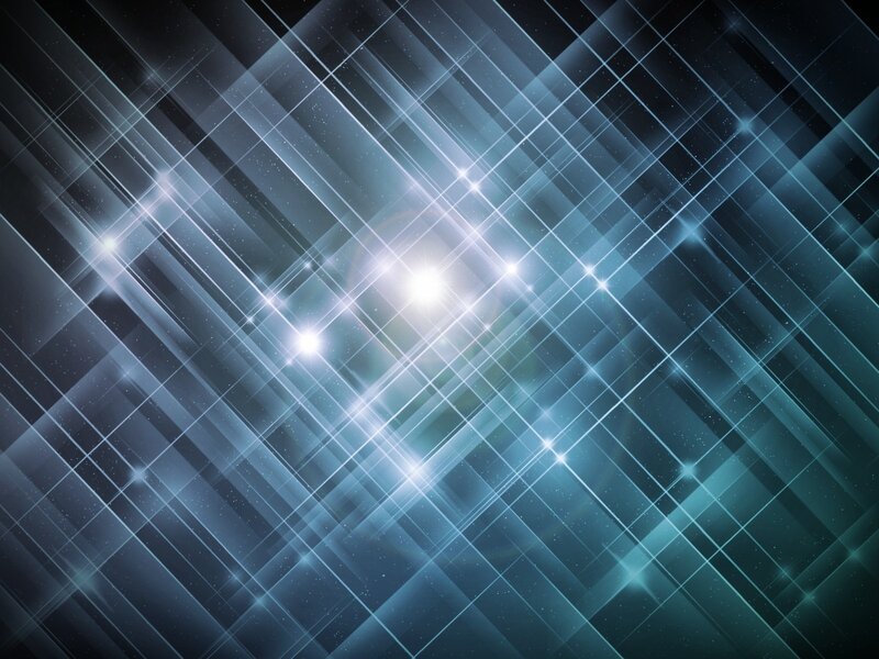 Blue grid light pattern