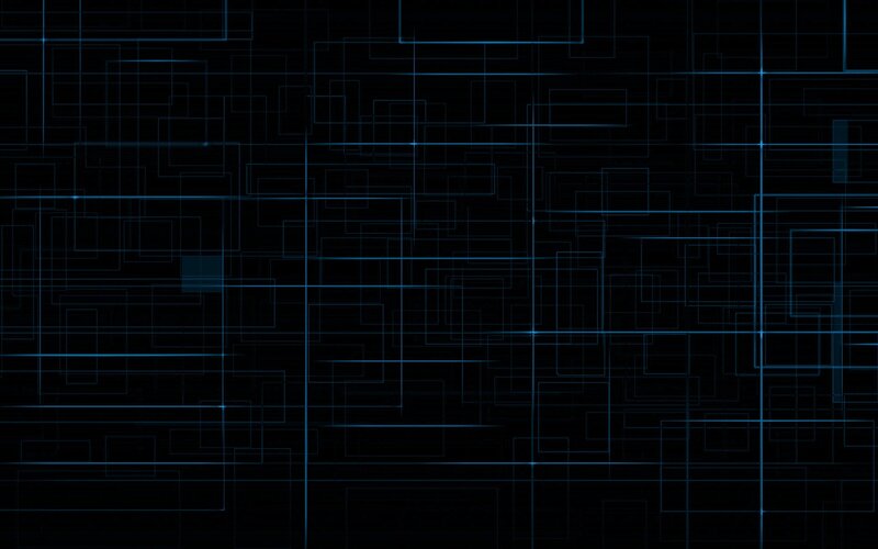 blue grid network pattern