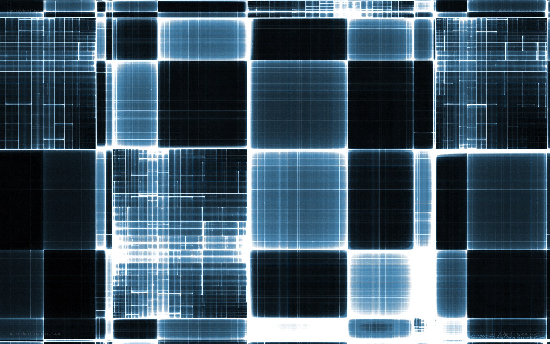 blue grid pattern abstract