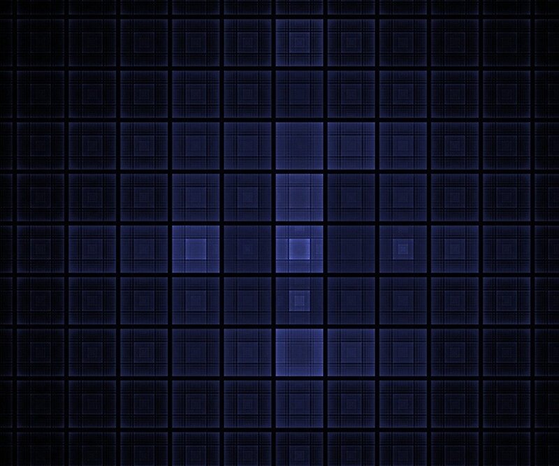 Blue Grid Pattern — Calm, Abstract, Squares, Light