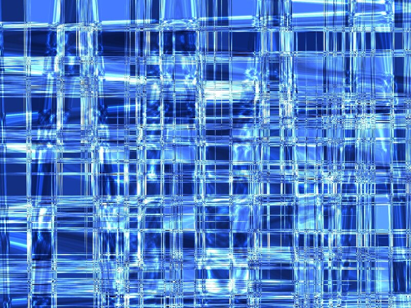 Blue Grid Pattern — Cool
