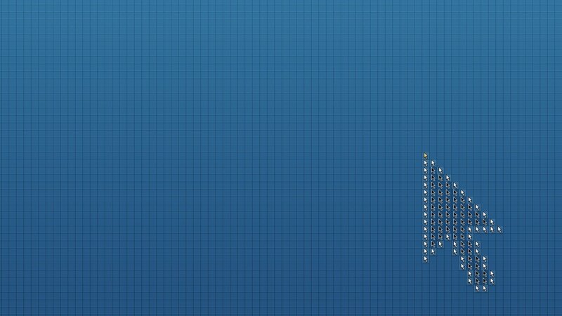 blue grid with cursor pattern