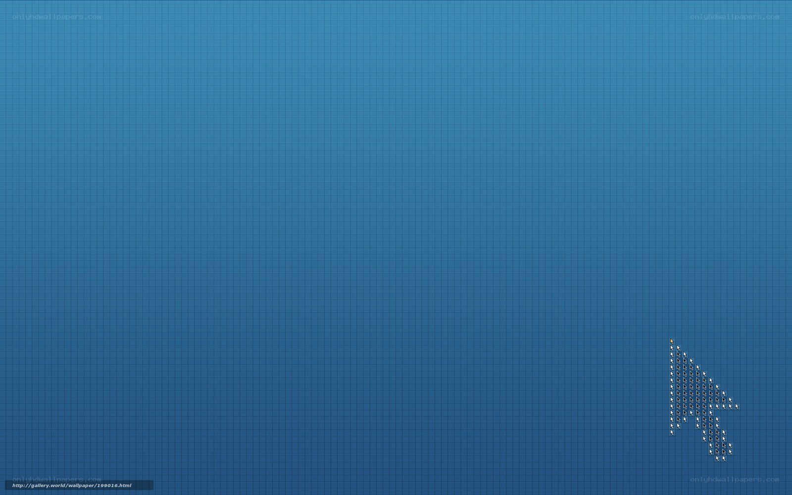 blue grid with cursor