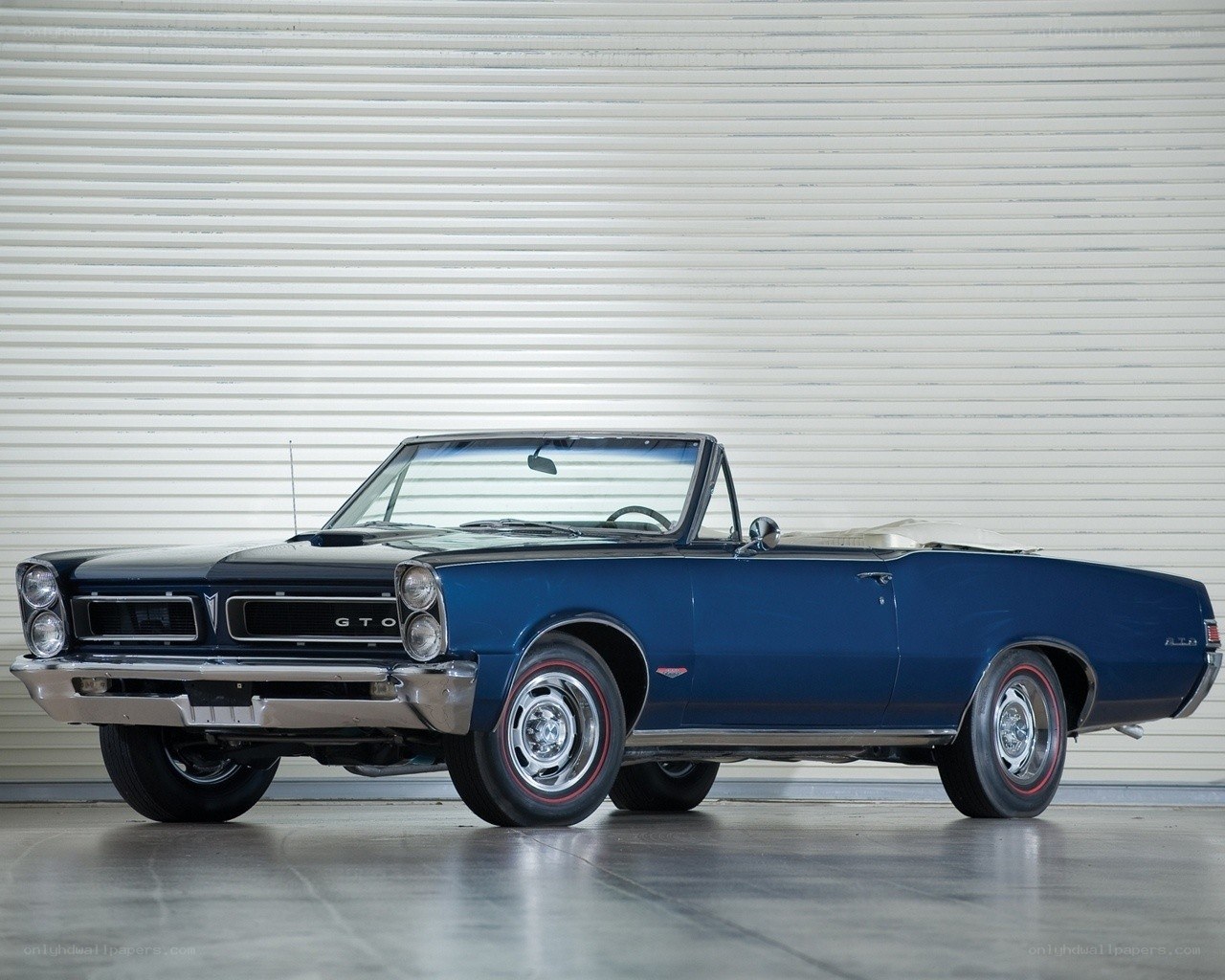 Blue GTO Convertible
