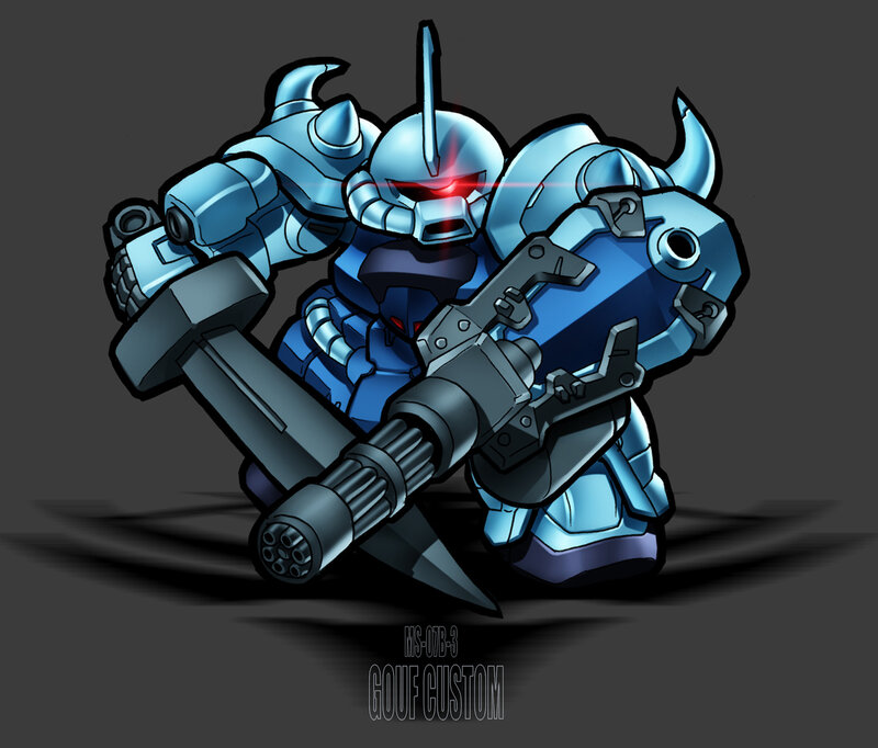 Blue Gundam Custom Model
