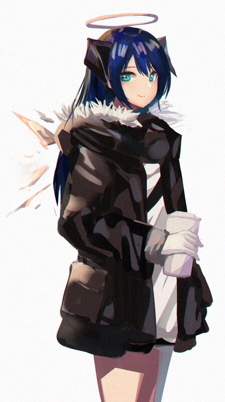 Blue-haired Angel Girl — Blue, Calm