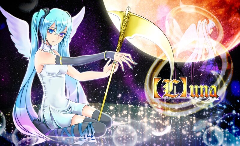 Blue-haired Angel with Scythe