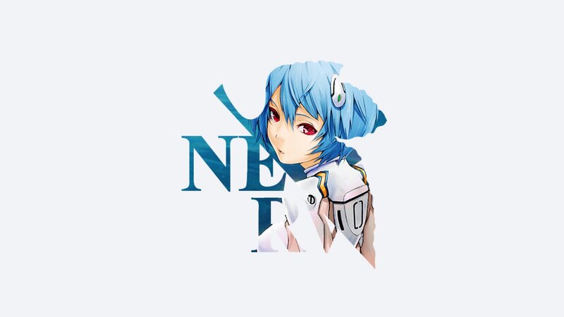 blue-haired anime character