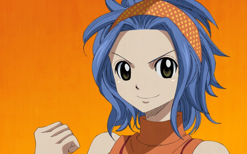blue-haired anime character