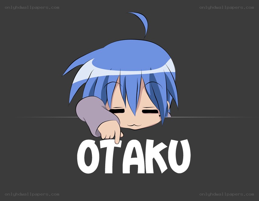 blue-haired anime character