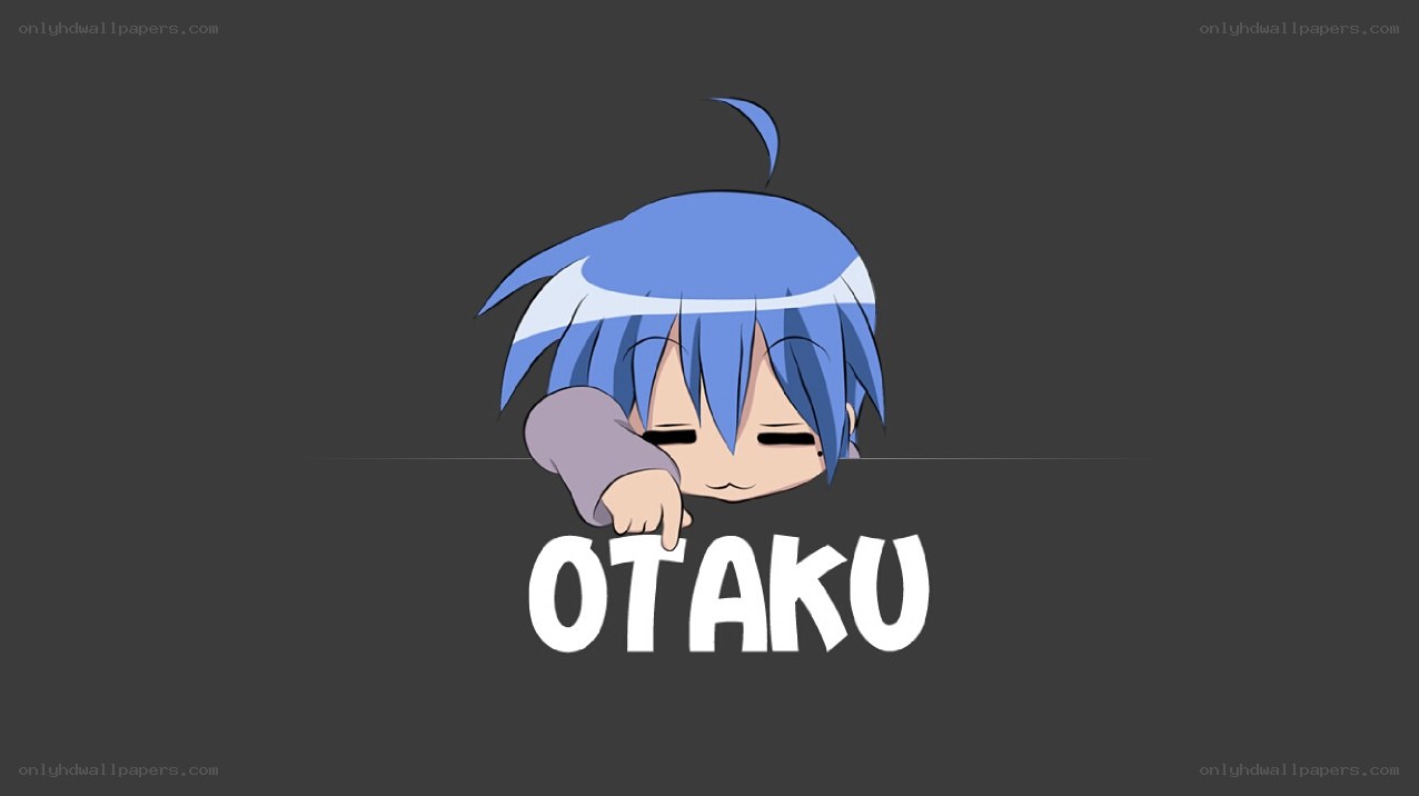 blue-haired anime character