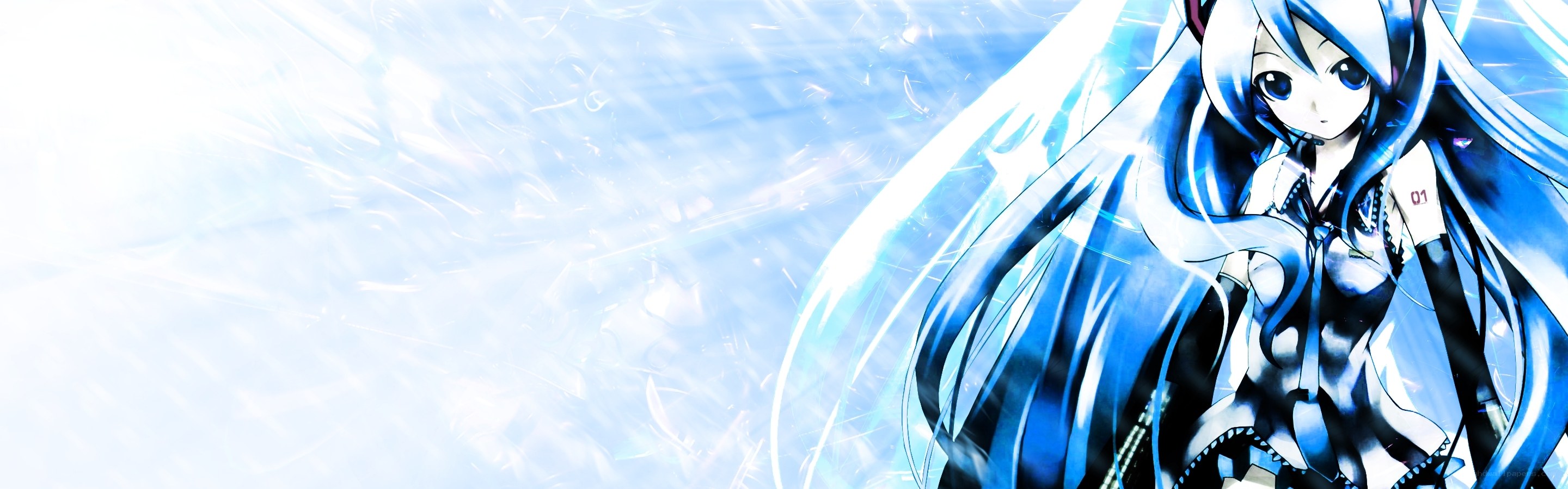 blue-haired anime character