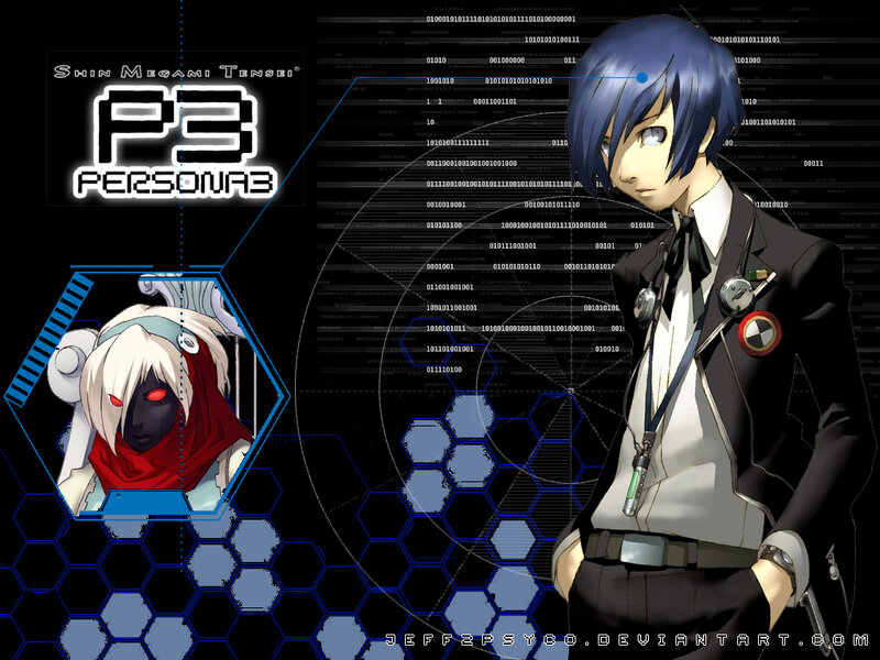 Blue-haired Anime Character — Black, Dramatic, Binary Code