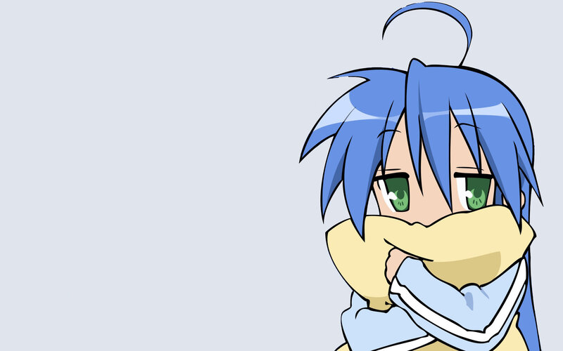 Blue-haired Anime Character — Blue, Calm, Scarf