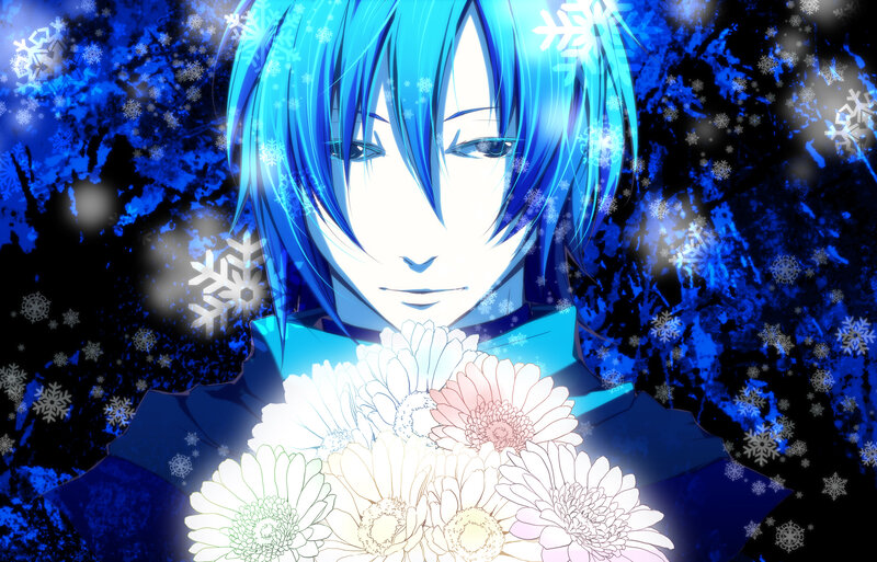 Blue-haired Anime Character — Blue, Calm, Winter