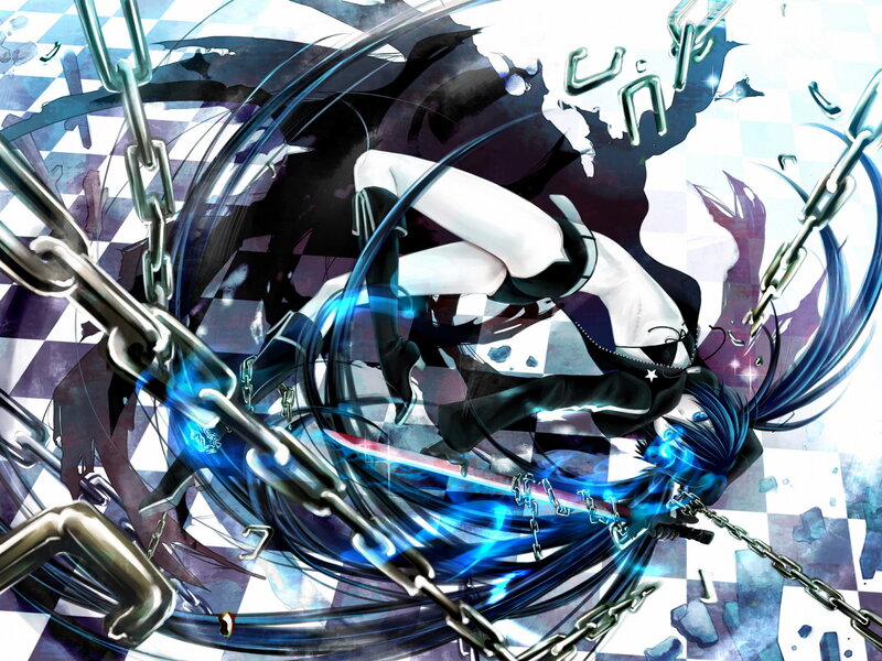 Blue-haired Anime Character — Blue, Dramatic, Intense, Digital Art