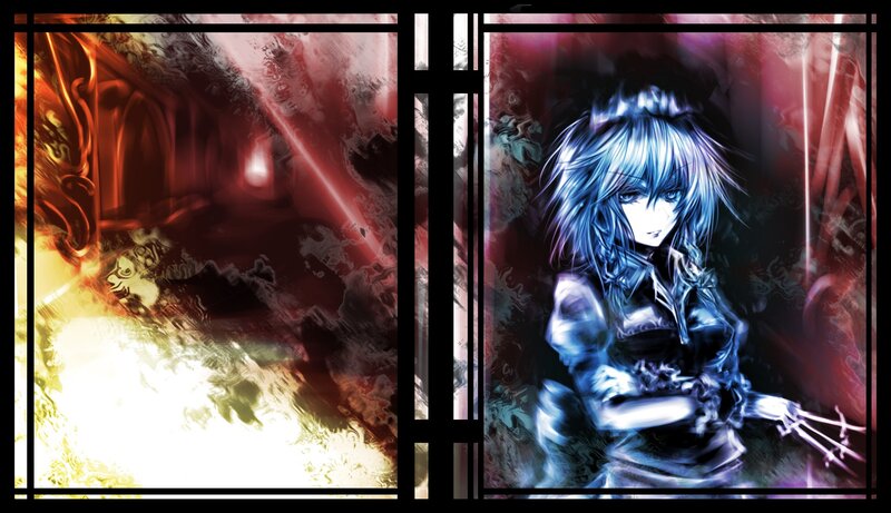 Blue-haired Anime Character — Blue, Dramatic, Intense