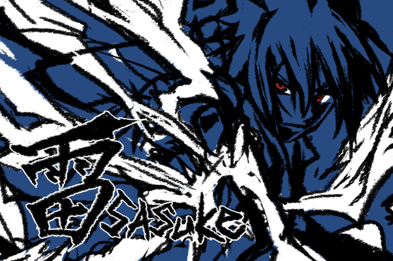 Blue-haired Anime Character — Blue, Dramatic, Manga, Red Eyes
