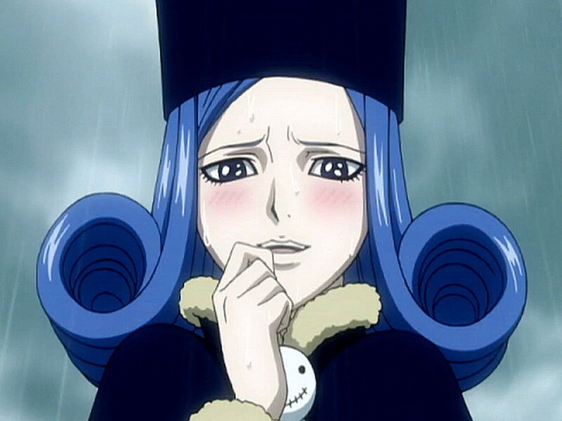 Blue-haired Anime Character — Blue, Dramatic, Rain, Coat